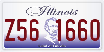 IL license plate Z561660