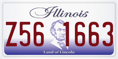 IL license plate Z561663