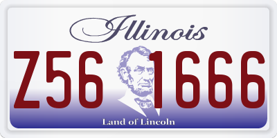 IL license plate Z561666