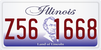 IL license plate Z561668