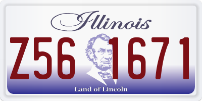 IL license plate Z561671