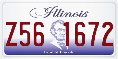 IL license plate Z561672