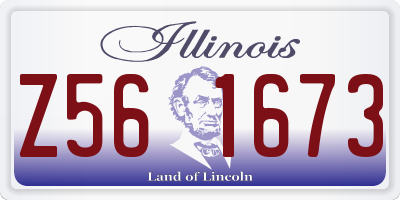 IL license plate Z561673