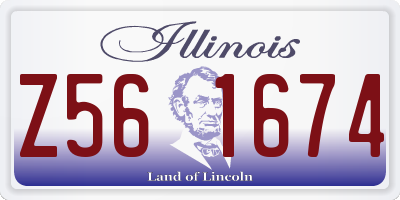 IL license plate Z561674