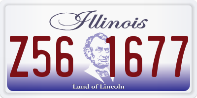 IL license plate Z561677