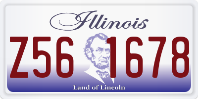 IL license plate Z561678