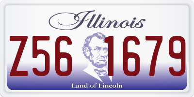 IL license plate Z561679