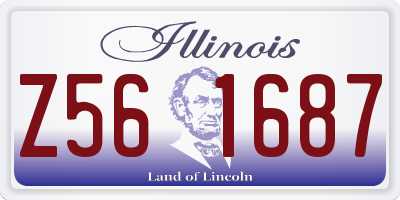IL license plate Z561687