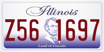 IL license plate Z561697