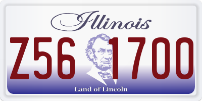 IL license plate Z561700