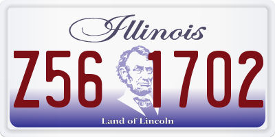 IL license plate Z561702