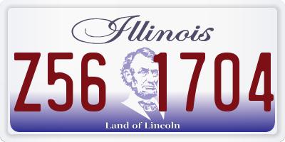IL license plate Z561704