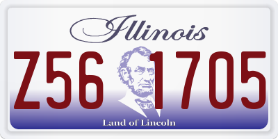 IL license plate Z561705