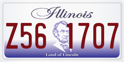 IL license plate Z561707