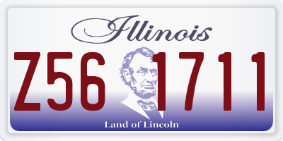 IL license plate Z561711