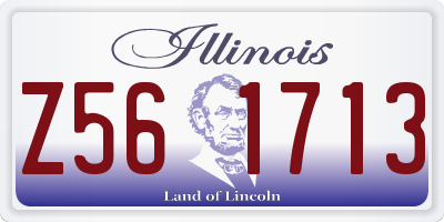 IL license plate Z561713