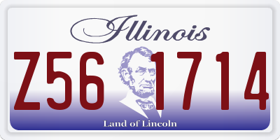 IL license plate Z561714
