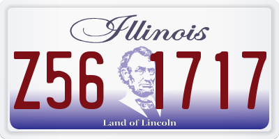 IL license plate Z561717