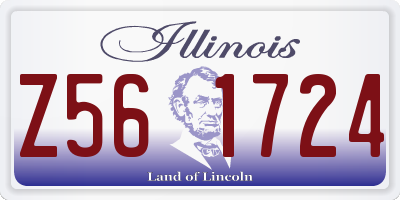 IL license plate Z561724