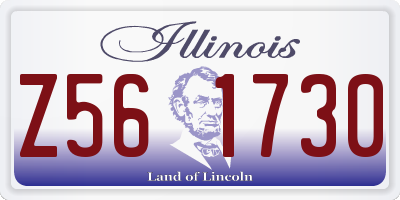 IL license plate Z561730