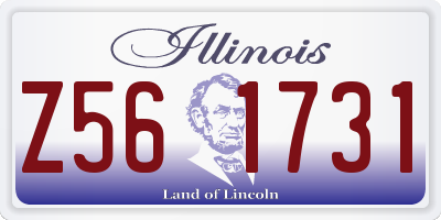 IL license plate Z561731