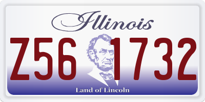 IL license plate Z561732