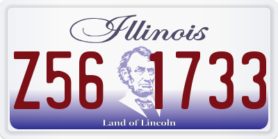IL license plate Z561733