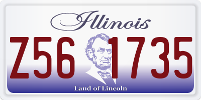IL license plate Z561735