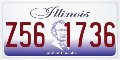 IL license plate Z561736