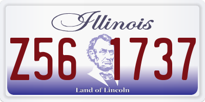 IL license plate Z561737