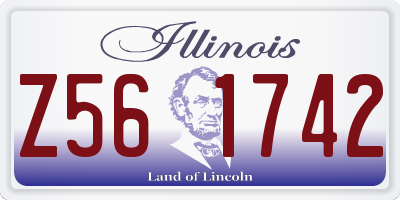 IL license plate Z561742