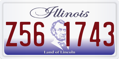 IL license plate Z561743