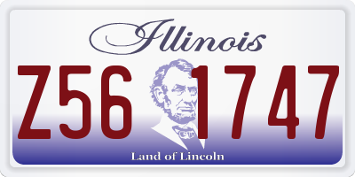 IL license plate Z561747
