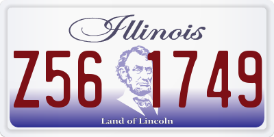 IL license plate Z561749