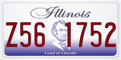 IL license plate Z561752