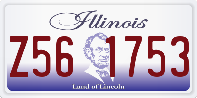 IL license plate Z561753