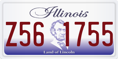 IL license plate Z561755