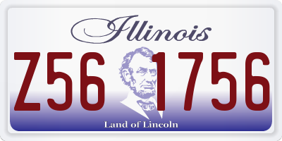 IL license plate Z561756