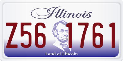 IL license plate Z561761