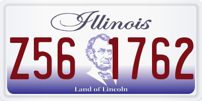 IL license plate Z561762