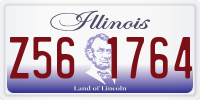 IL license plate Z561764