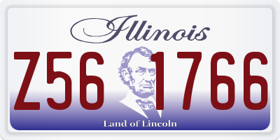 IL license plate Z561766