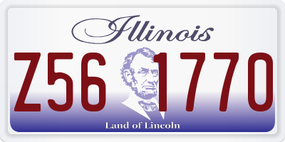 IL license plate Z561770