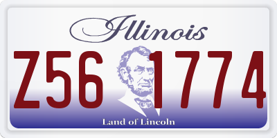 IL license plate Z561774