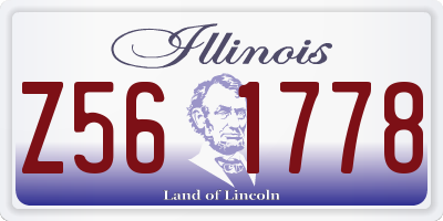 IL license plate Z561778
