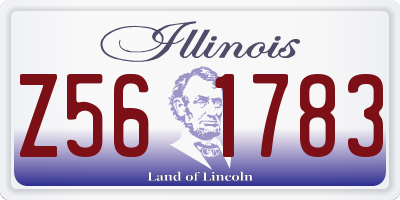 IL license plate Z561783