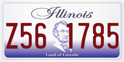 IL license plate Z561785