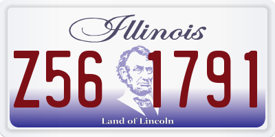 IL license plate Z561791