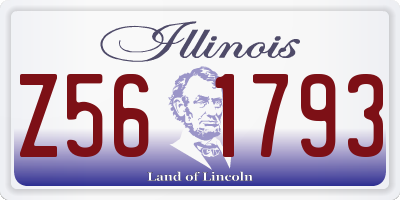 IL license plate Z561793