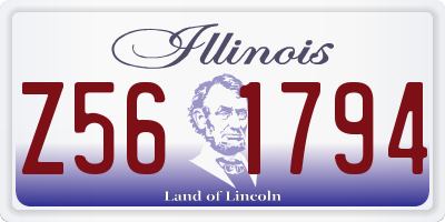IL license plate Z561794